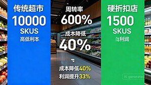 传统超市促销广告展示信息.