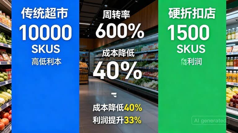 传统超市促销广告展示信息.